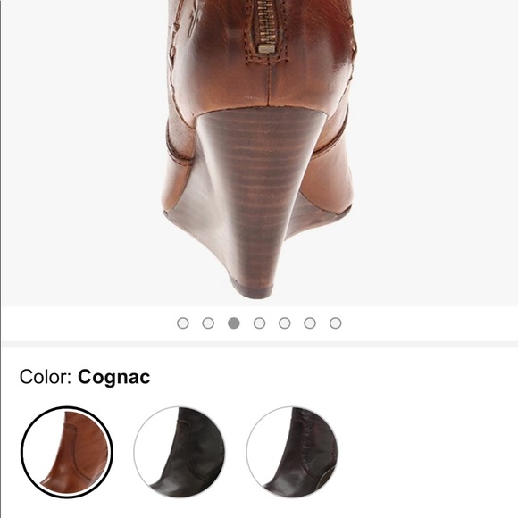 Frye Regina back zip wedge bootie - Picture 3 of 4